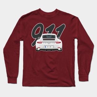 911 gts racing white Long Sleeve T-Shirt